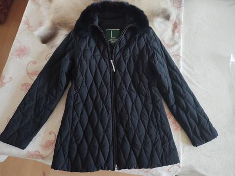 Vetrovka - páperovka s pravou kožušinou, xs