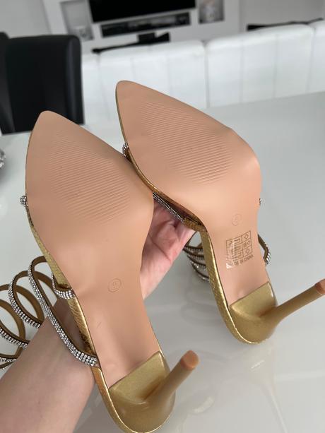 Krasne zlate sandalky, 39