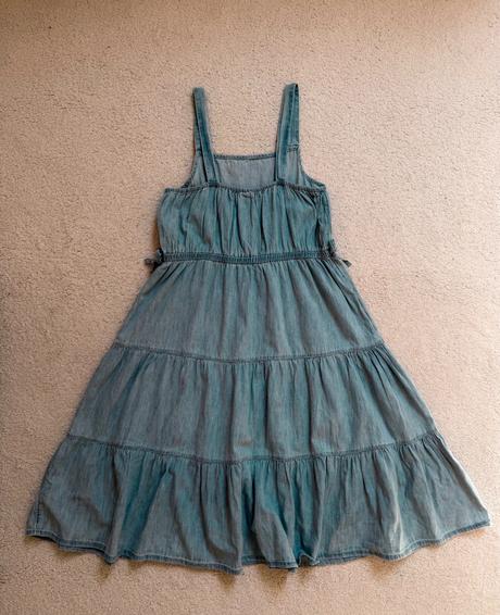 Riflove saty na ramienka - 158/164 - top stav, gap,158