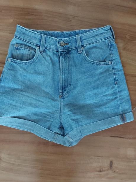 Rifľové šortky, h&m,34
