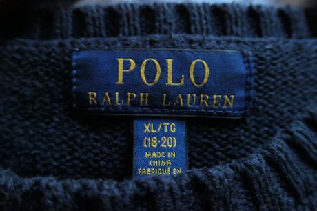 Ralph lauren bear icon bavlneny sveter m/l, ralph lauren,m
