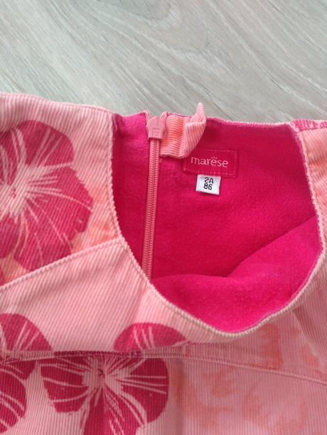 Dievčenské kordove šaty, 86