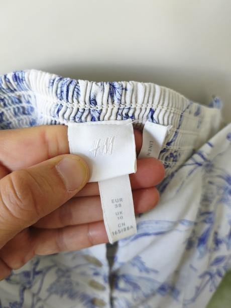 Ľanové šaty 36/38, h&m,38