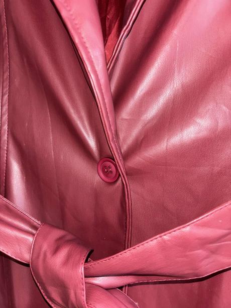 Koženkovy kabát shein s/m, m / s