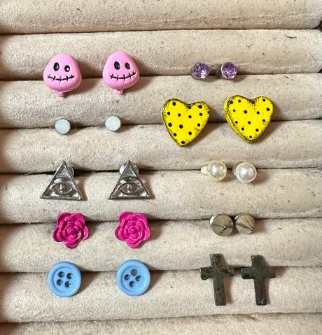 Náušnice 10 párov,