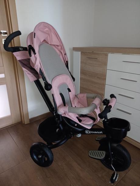 Predám detskú trojkolku kinderkraft spinstep pink, kinderkraft