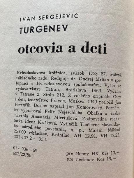 Otcovia a deti ivan sergejevič turgenev (1969),