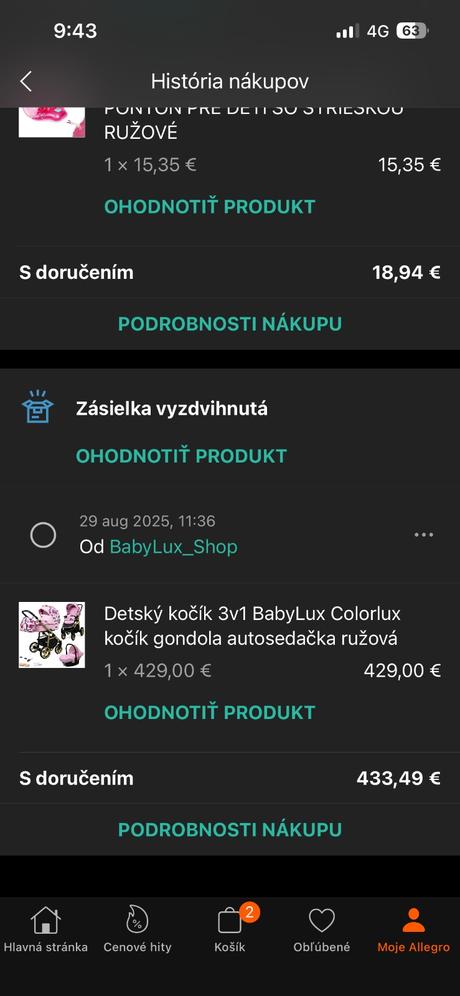 Krásny kočík 3v1, babylux
