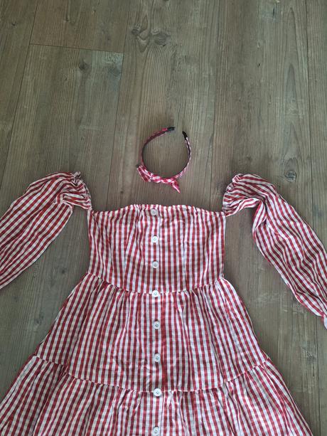 Kockovane saty gingham, xs