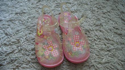 Gumené sandálky s kvietkom, next,25