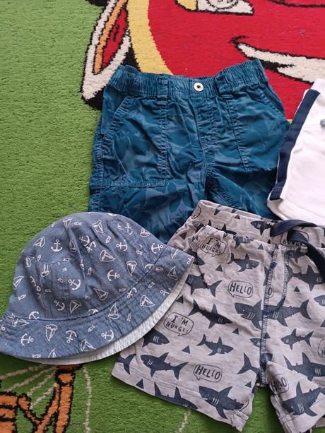 Kraťasy + klobúk na leto - 92, 92
