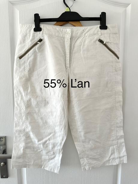 Ľanové 3/4 nohavice, xl