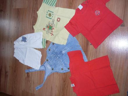 Cena spolu-balík tričká /tričko a kraťasy na 1-3 r, 86–98