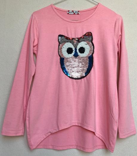 Bavlnené tričko so sovičkou, 152