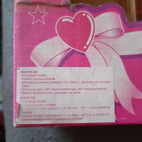 Vintage barbie kúpeľňa,