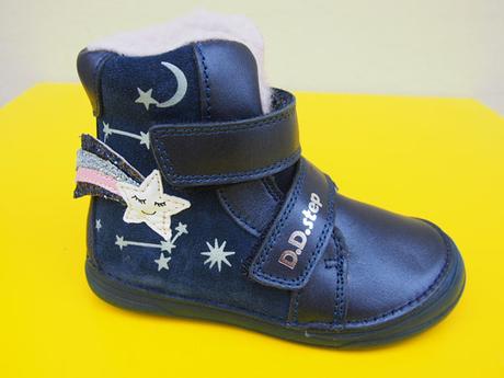 Detské zimné topánky d.d.step podrážka sieti v tme, d.d.step,26