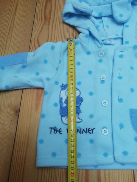 Kabátik flis s uškami, 68