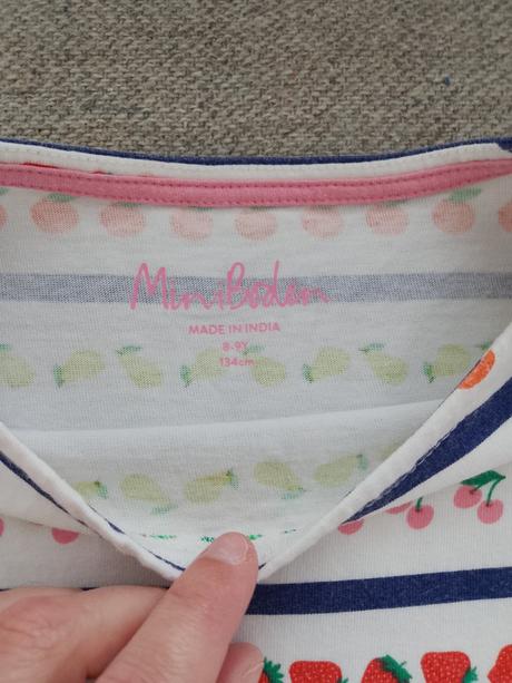 Dievčenská tunika s ovocím, mini boden,134