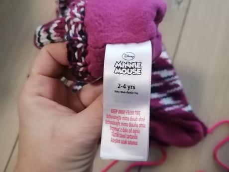 Čiapka a rukavice minnie mouse, disney,<50