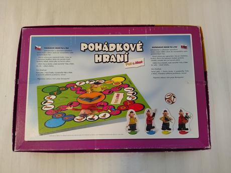 Retro spoločenská hra pat a mat, pohádkové hraní, 