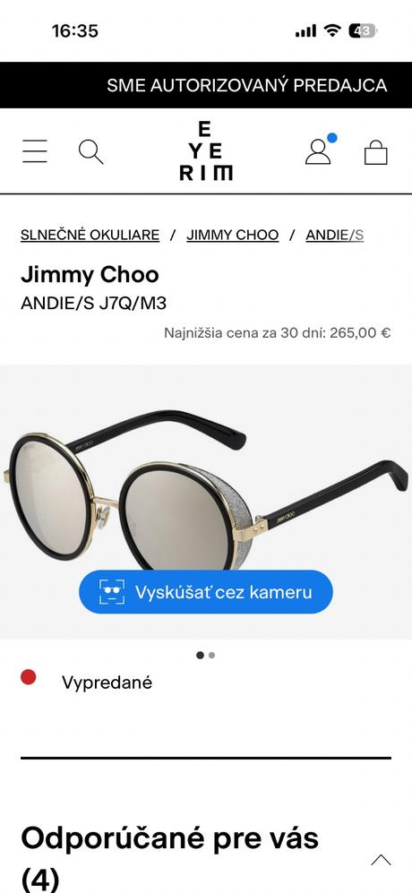 Jimmy choo slnečné okuliare, jimmy choo