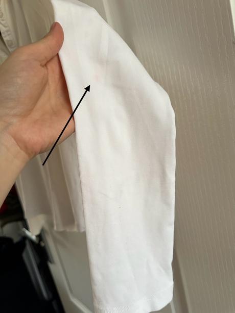 Filippa k  biele tričko s dlhým rukávom a goliero, m