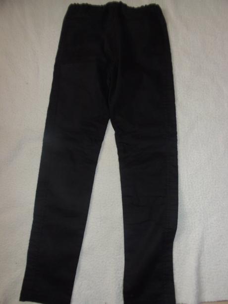 Nohavice s imitáciou koženky, h&m,140