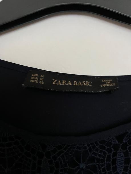 Zara tmavomodra boho tunika tricko dlhy rukav  s c, zara,m