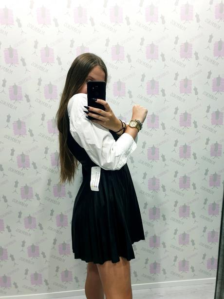 Štýlové koženkové šaty s, 36 / s