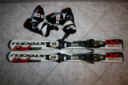 Lyže stockli rt 100 cm , cerevene, 100-109 cm