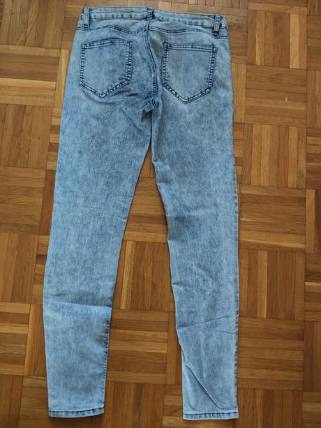 Elastické kvalitné skinny m/l vel. 30, fishbone,30