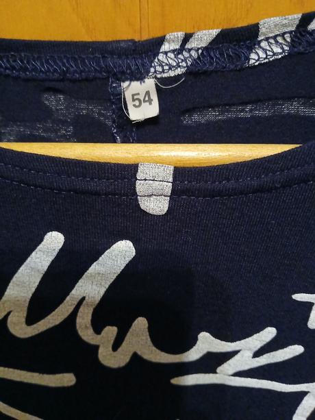 Modrá  asymetrická tunika, xxl