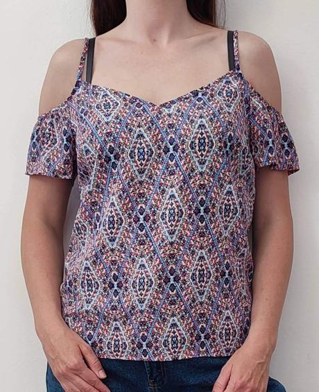 Vzorovaná blúzka papaya, papaya,m