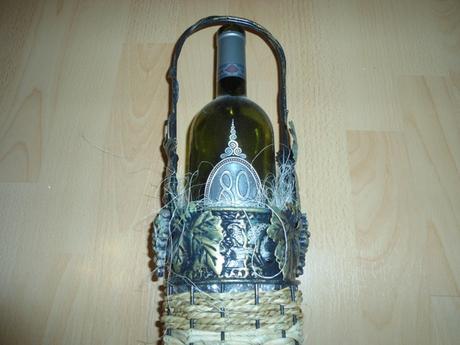 Darčekovy obal na fľašu vína,