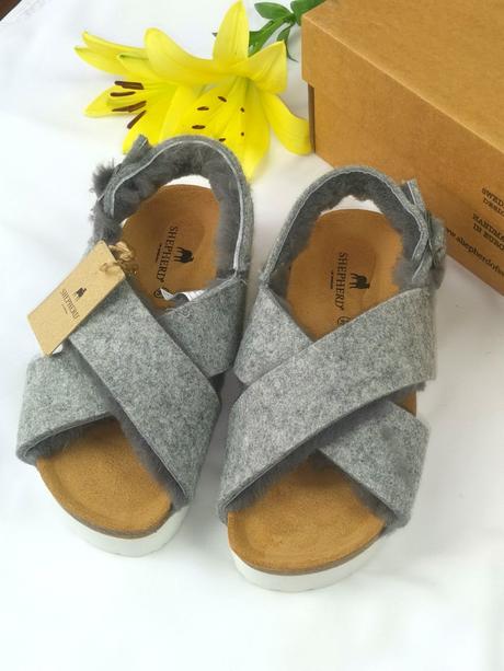 Shepherd - luxusné papučky s ovčou vlnou, 32