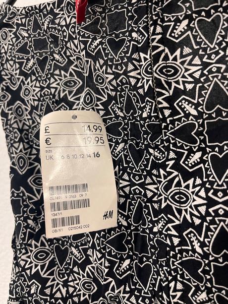 H&m letné šaty s výrezmi v páse, veľ. 42, h&m,42