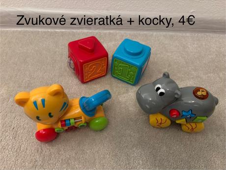 Zvukové zvieratká + kocky, 