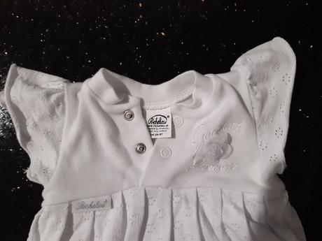 Na krst pre dievča č. 56-62 - šaty+bolerko+čiapka, 56