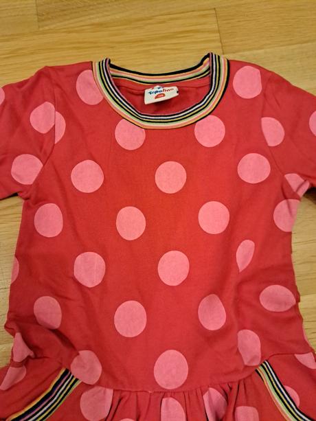 Mikinové šaty s bodkami, topolino,122