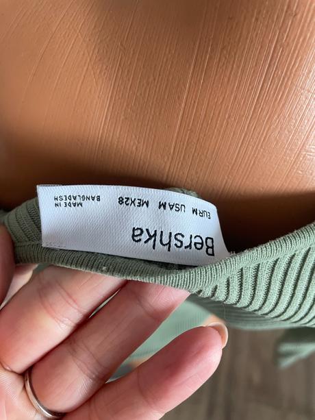 Zelený body top, bershka m, bershka,m