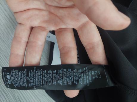 Asos design dámske čierne príležitostné šaty 38/40, 38