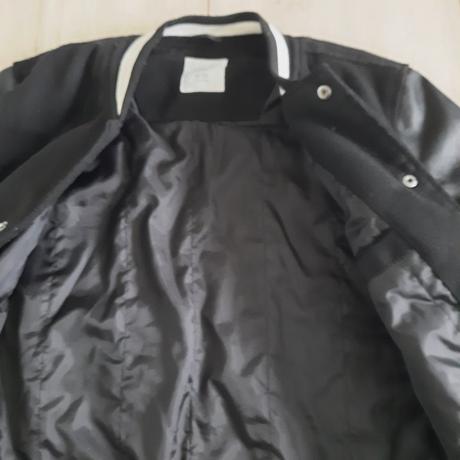 Bombera s koženkovými rukávmi, lindex,152