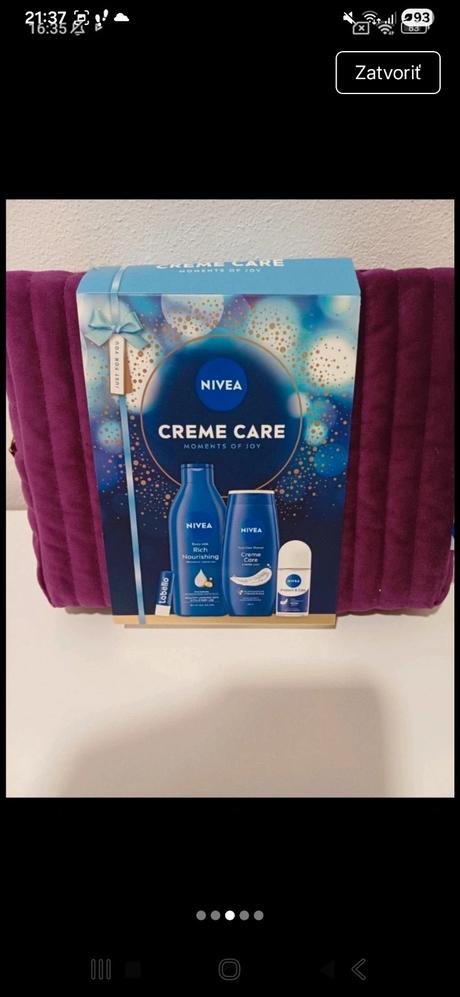 Dámska kozmetická taštička nivea creme care,