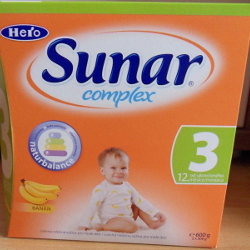 Umelé mlieko Sunar complex 3 banán Umelé mlieko Sunar complex 3 banán