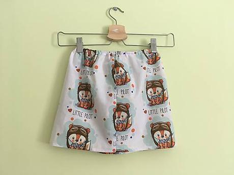 Handmade sukňa little pilot, 86