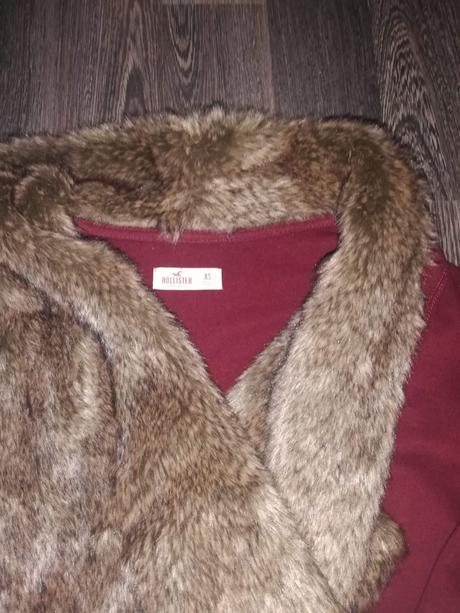 Kožušinovy kardigan hollister xs/s/m, hollister,34 - xs