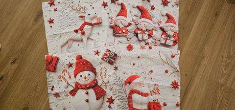 Červené vianočné obliečky 45x45cm, 