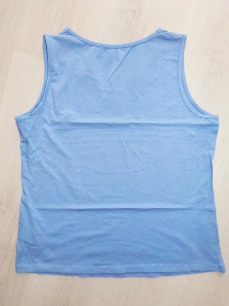 Dámske modré tričko s flitrami veľk.44-46, bonprix,xxl