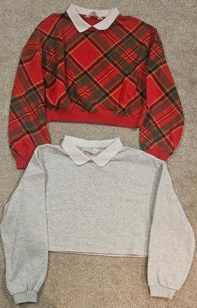 Mikina croptop, h&m,146