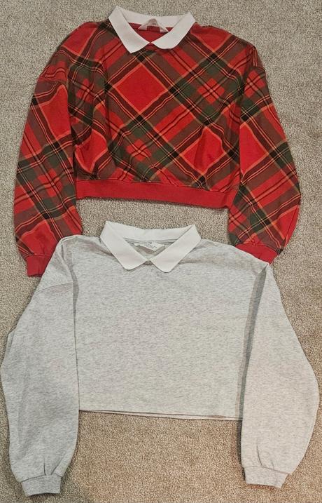 Mikina croptop, h&m,146